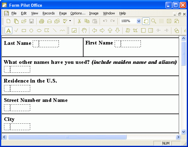 Document created in Form Pilot Office