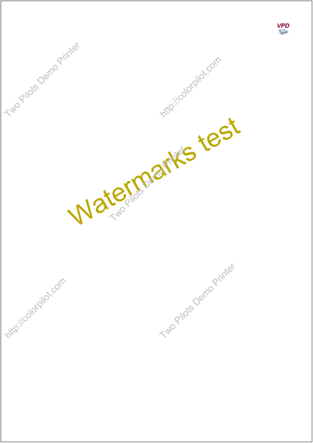 Watermark location in Output File