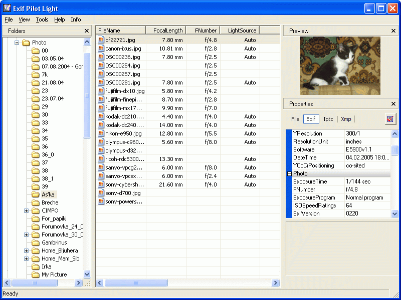 Click to view Exif Pilot Lite 4.0 screenshot