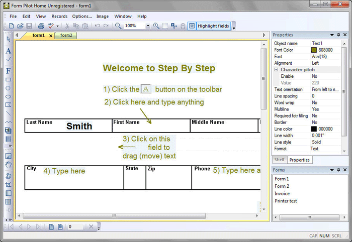 Form Pilot Home Screenshot