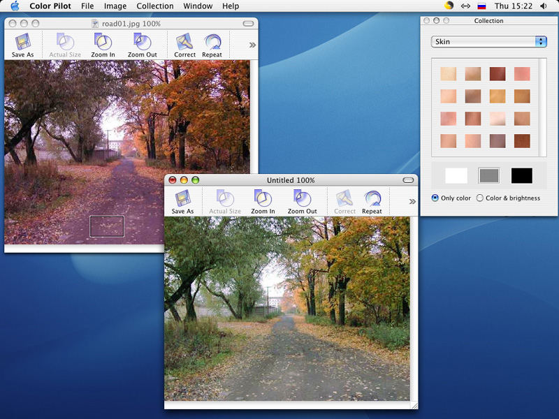 Color Pilot for Mac - Software for quick and easy color correction