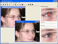 Get rid of red eyes with just a couple of clicks