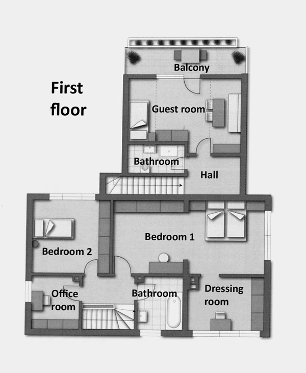 Photographed floor plans usually come with distortion
