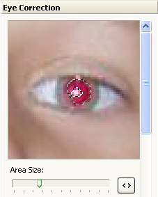 Red eye reductiion in Red Eye Pilot - area size 1