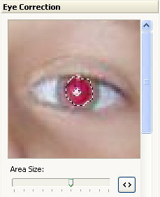 Red eye reductiion in Red Eye Pilot - area size 2