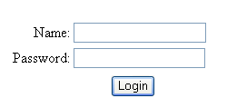 Online Login-Password form