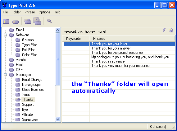 The folder will open automatically