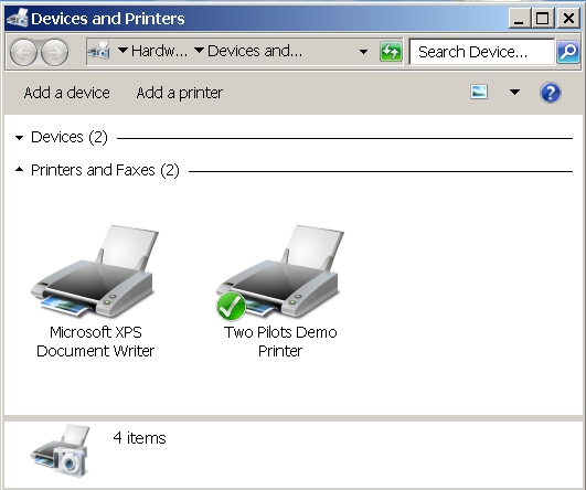 How to share the virtual printer
